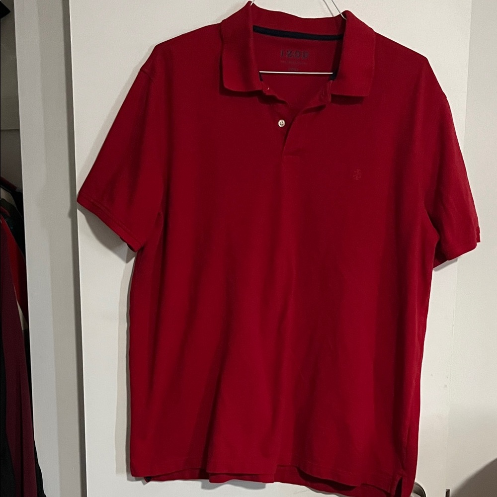 Izod Men's Vibrant Red Polo Shirt
